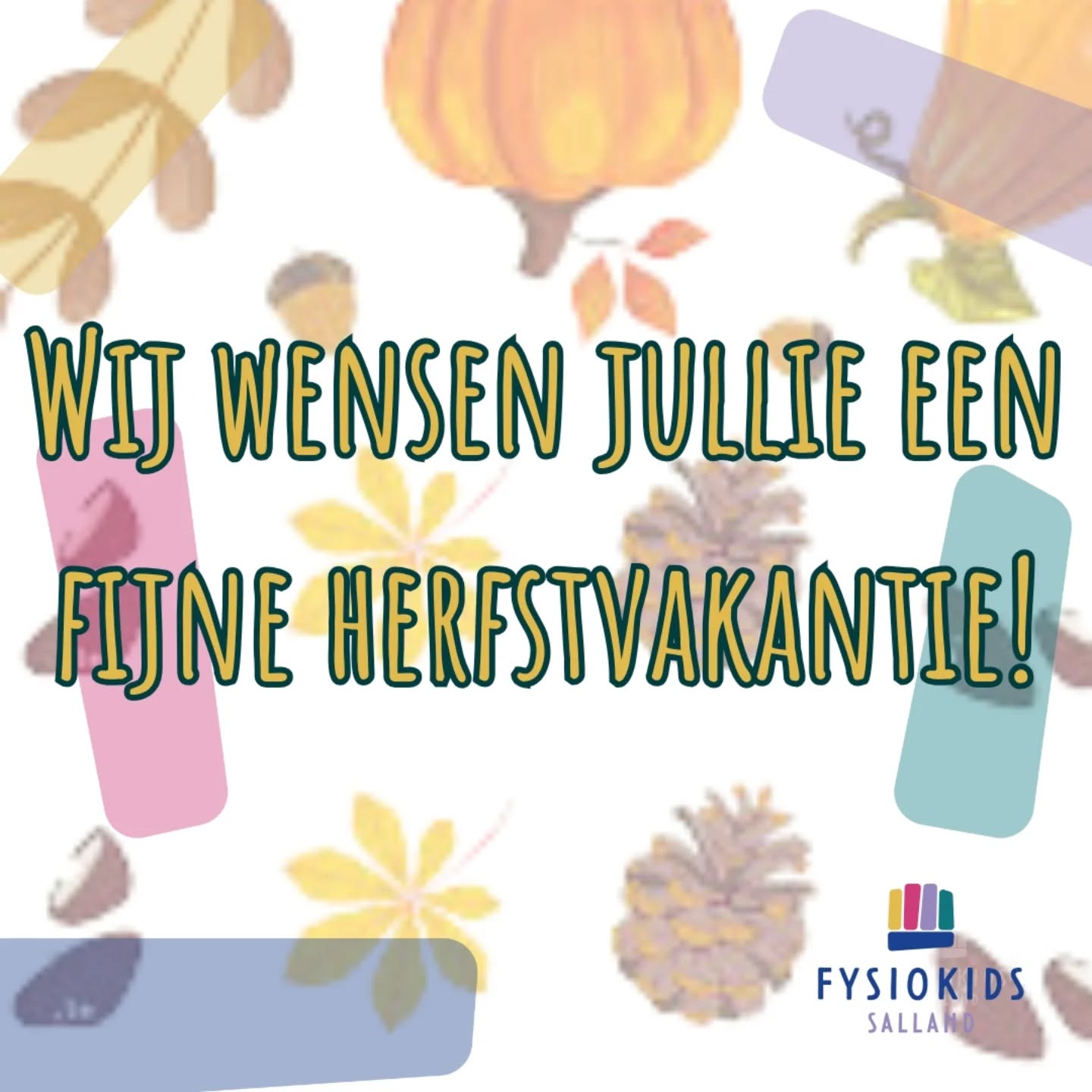 🍂 Herfstvakantie! 🍁
De bladeren vallen en het is tijd voor warme chocolademelk en herfstwandelingen! 🌰☕

Ondanks de schoolvakanties werken wij gewoon door! 💪

Dus mocht je een afspraak wille of wil je iets overleggen, we zijn gewoon bereikbaar:
📞 telefonisch én 📧 per mail.

Geniet van de vakantie en lekker blijven bewegen! 

#herfstvakantie #kinderfysiotherapie #fysiokids #salland #beweegplezier #gezondegroei #Raalte #Heino #Wijhe #Heeten #Nieuwheeten