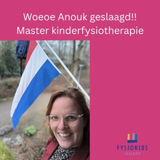 Wij zijn super trots op collega Anouk!! Ze heeft haar master kinderfysiotherapie afgelopen vrijdag dik gehaald. Super verdiend na 3 jaar hard werken💪🎉